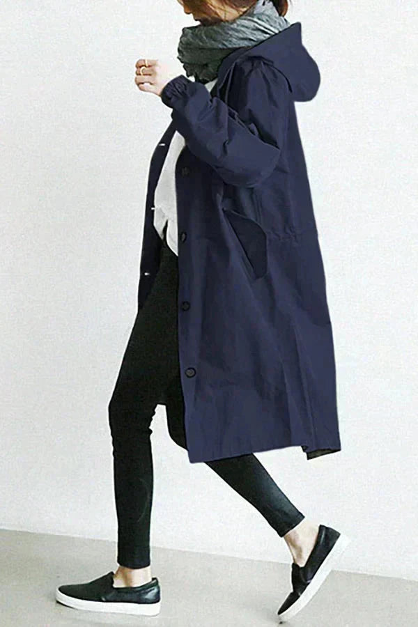 Elizabeth Women’s Waterproof Rain Coat – Breathable Hooded Urban Jacket