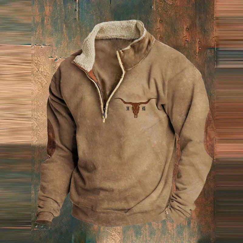 Ethan Men’s Zip Sweater – Premium Cotton Knit Pullover with Full Zip & Modern Fit