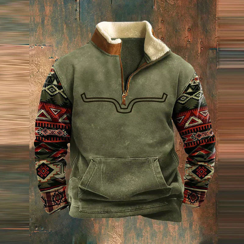 Ethan Men’s Zip Sweater – Premium Cotton Knit Pullover with Full Zip & Modern Fit