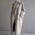 Isabelle Women’s Long Wool Coat – Elegant Warm Winter Overcoat with Tailored Fit