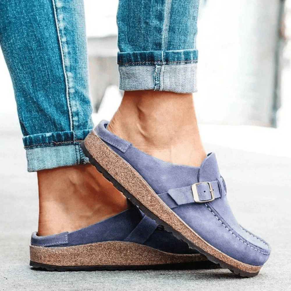 Georgia Women’s Comfort Clogs – Ergonomic Slip-On Sandals with Adjustable Buckle