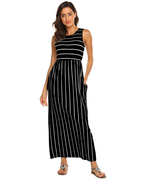 Sophie Women’s Maxi Dress – Casual Summer Dress with Elastic Waist & Soft Stretch Fabric