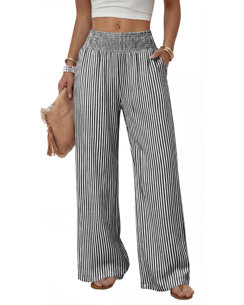 Madison Women’s Wide Leg Pants – Soft Casual Work Trousers with Pockets