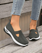 Marlene Women’s Walking Shoes – Wide Fit Slip-On Sneakers with Arch Support