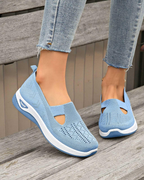 Marlene Women’s Walking Shoes – Wide Fit Slip-On Sneakers with Arch Support