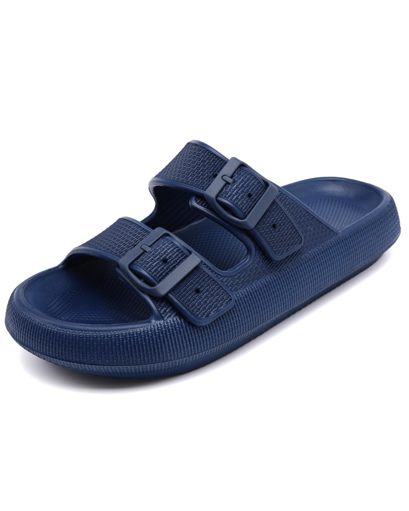 Skylar Women’s Cloud Slides – Adjustable EVA Shower Sandals with Thick Sole