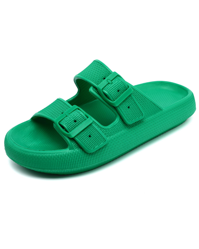 Skylar Women’s Cloud Slides – Adjustable EVA Shower Sandals with Thick Sole