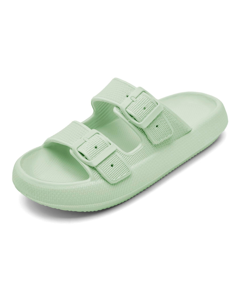 Skylar Women’s Cloud Slides – Adjustable EVA Shower Sandals with Thick Sole