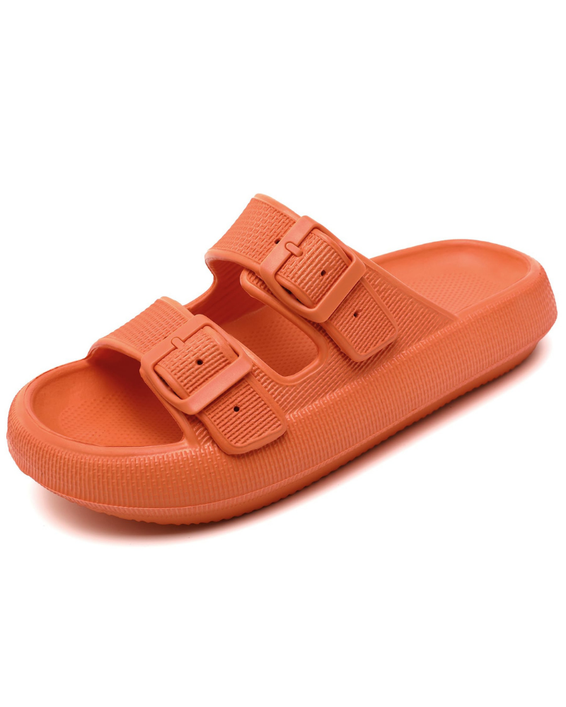 Skylar Women’s Cloud Slides – Adjustable EVA Shower Sandals with Thick Sole