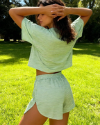 Hadley Women's Two-Piece Set – Casual Sports Shirt & Shorts Leisure Outfit