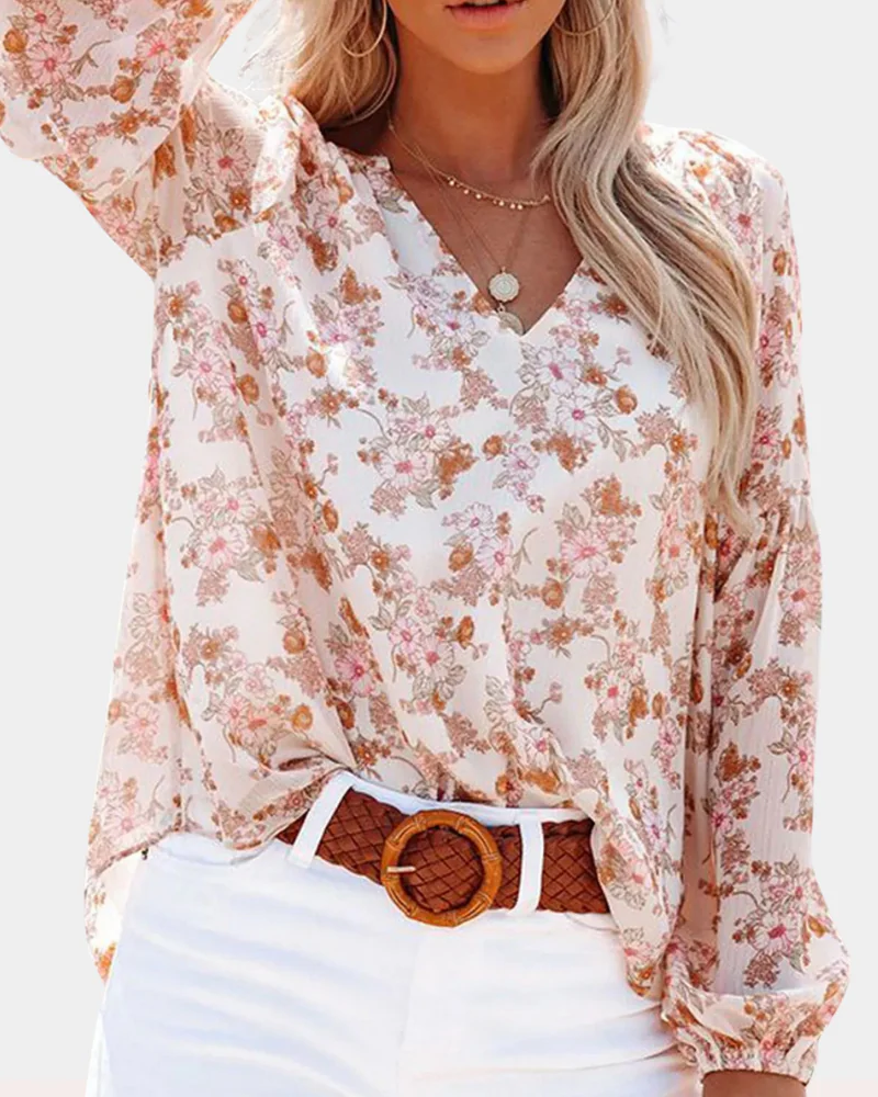 Amelia Women's Long Sleeve Blouse – Classic Button-Up Shirt, Elegant Casual Smart Top