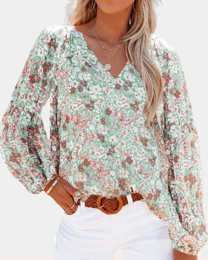 Amelia Women's Long Sleeve Blouse – Classic Button-Up Shirt, Elegant Casual Smart Top