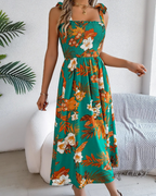 Elspeth Women's Floral Summer Dress – Lightweight Elegant Holiday Occasion Dress