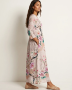 Rosalind Women's Floral Maxi Dress – V-Neck Flowy Summer Dress with Pockets