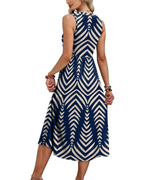 Sophia Women's Maxi Dress – Sleeveless V-Neck Summer Beach Dress with Pockets