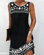 Emmeline Women's Summer Dress – Sleeveless Scoop Neck Casual Beach Holiday Dress