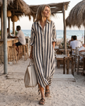 Mabel Women’s Maxi Shirt Dress – Relaxed Flowy Casual Chic Summer Dress