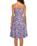 Maris Women's Sundress – V-Neck Spaghetti Strap Flowy Summer Beach Dress