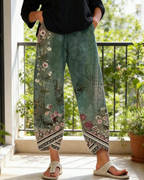 Barbara Women's Wide Leg Pants – High Waist Drawstring Summer Trousers with Pockets