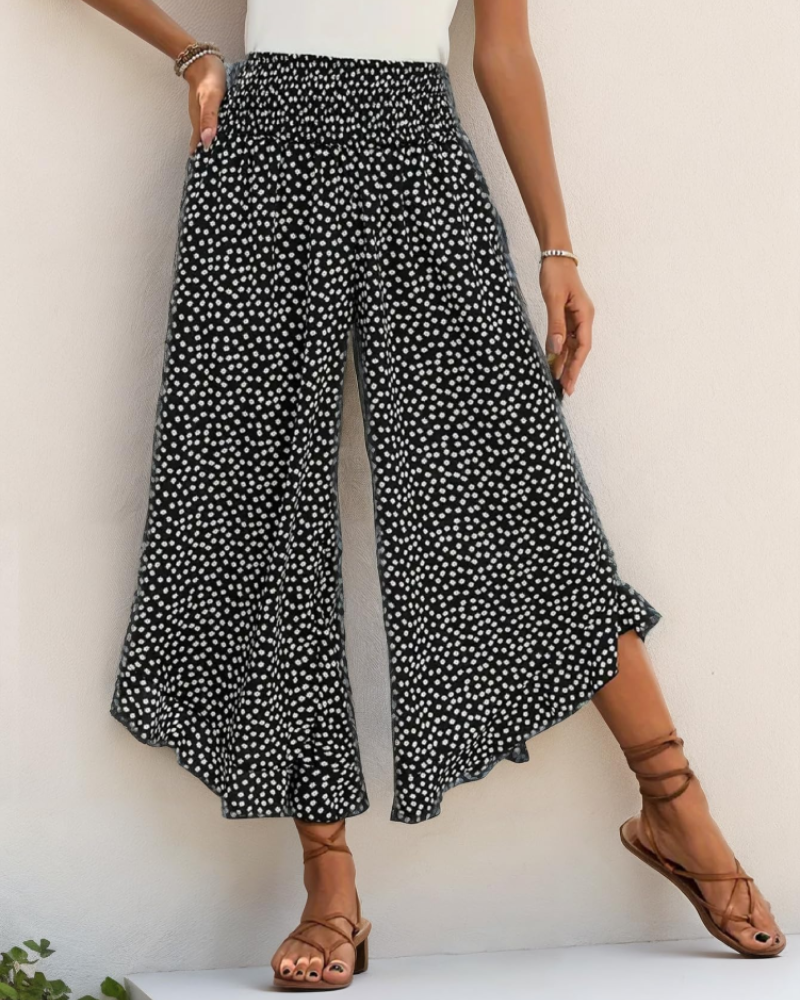 Vivian Women's Palazzo Pants – High Waist Wide Leg Summer Beach Trousers