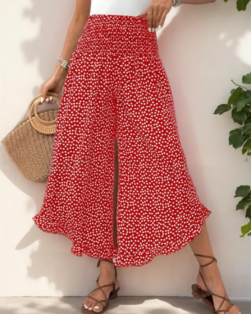 Vivian Women's Palazzo Pants – High Waist Wide Leg Summer Beach Trousers