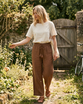 Beryl Women's Palazzo Pants – High Waist Drawstring Wide Leg Beach Trousers with Pockets