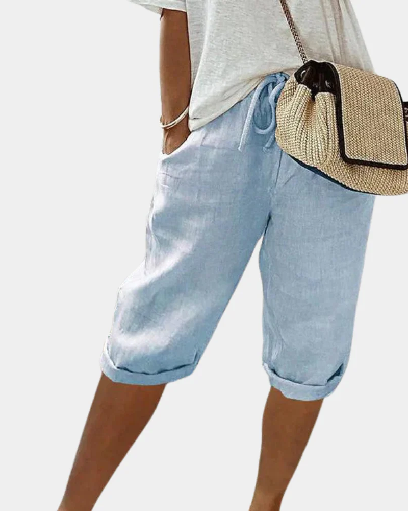 Hannah Women's Shorts – Breathable Summer Shorts with Elastic Waist & Pockets
