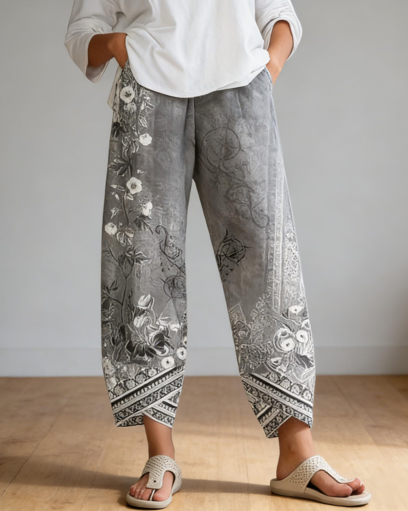 Barbara Women's Wide Leg Pants – High Waist Drawstring Summer Trousers with Pockets