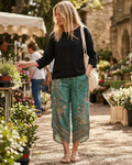 Barbara Women's Wide Leg Pants – High Waist Drawstring Summer Trousers with Pockets