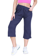 Fiorenza Women's Plus Size Culottes – Stretch Viscose Wide Leg Cropped Summer Trousers