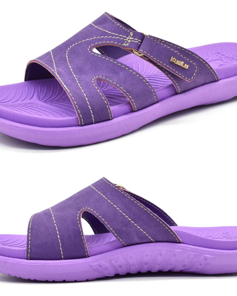 Olivia Women's Comfort Sandals – Adjustable Arch Support Summer Slide Sandals