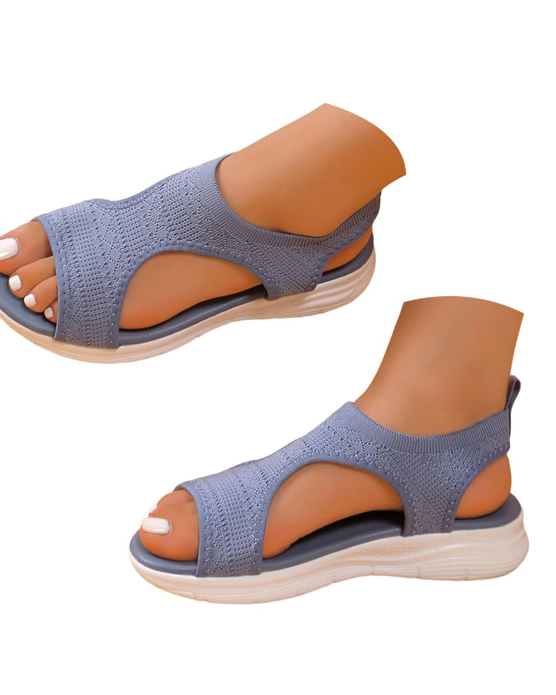 Emma Women's Knit Sandals – Breathable Soft Sole Summer Walking Sandals