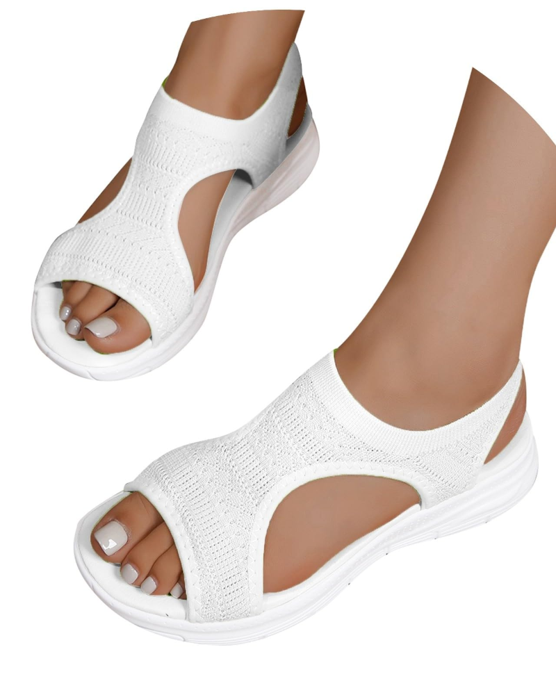 Emma Women's Knit Sandals – Breathable Soft Sole Summer Walking Sandals