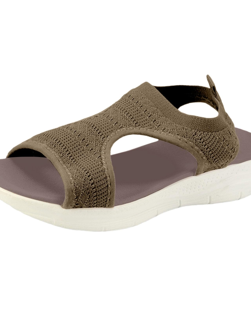 Emma Women's Knit Sandals – Breathable Soft Sole Summer Walking Sandals