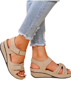 Brooklyn Women's Platform Sandals – Arch Support Open Toe Walking Sandals