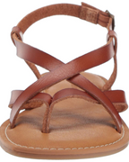 Olivia Women's Strappy Sandals – Adjustable Comfort Summer Flat Sandals