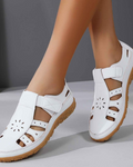 Asle Women's Closed Toe Sandals – Breathable Cutout Summer Comfort Shoes