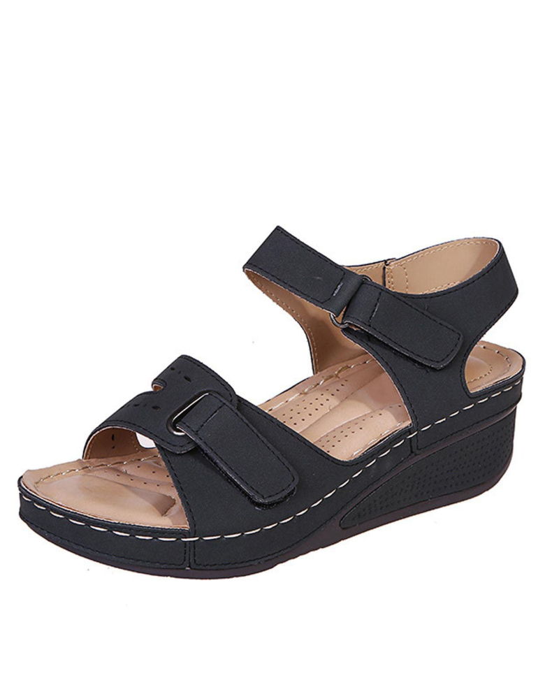 Brooklyn Women's Platform Sandals – Arch Support Open Toe Walking Sandals