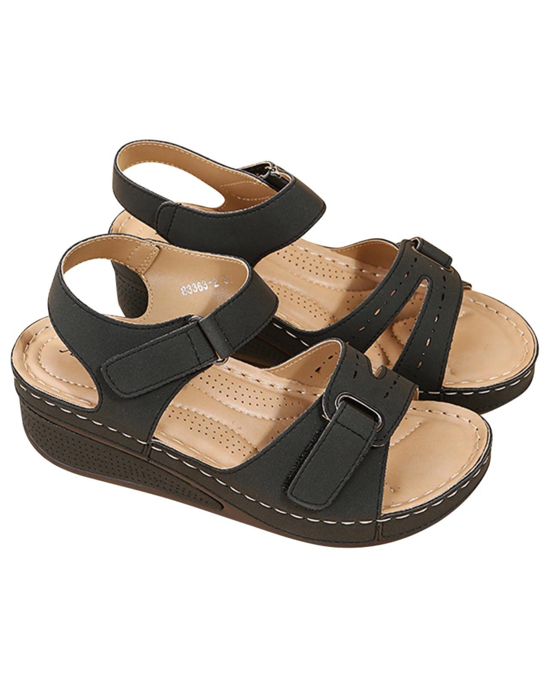 Brooklyn Women's Platform Sandals – Arch Support Open Toe Walking Sandals