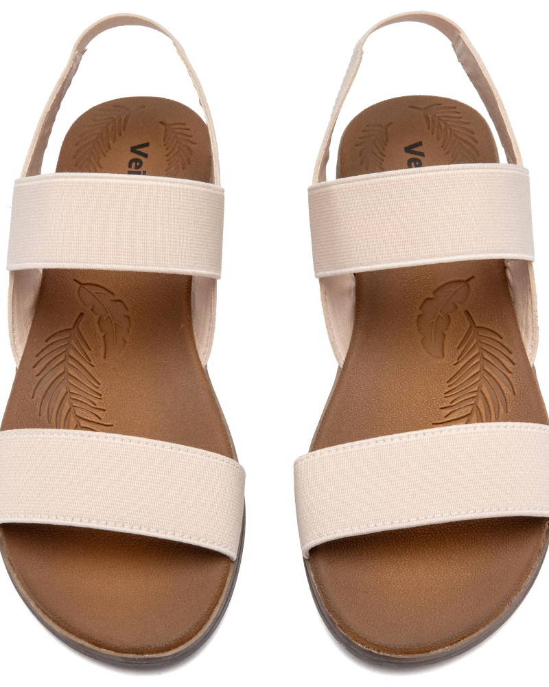 Emma Women's Flat Sandals – Elastic Ankle Strap Summer Sandals