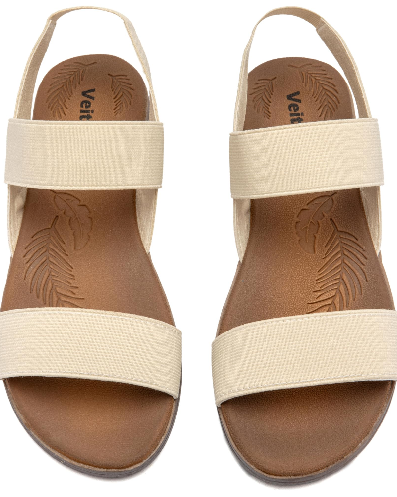 Emma Women's Flat Sandals – Elastic Ankle Strap Summer Sandals