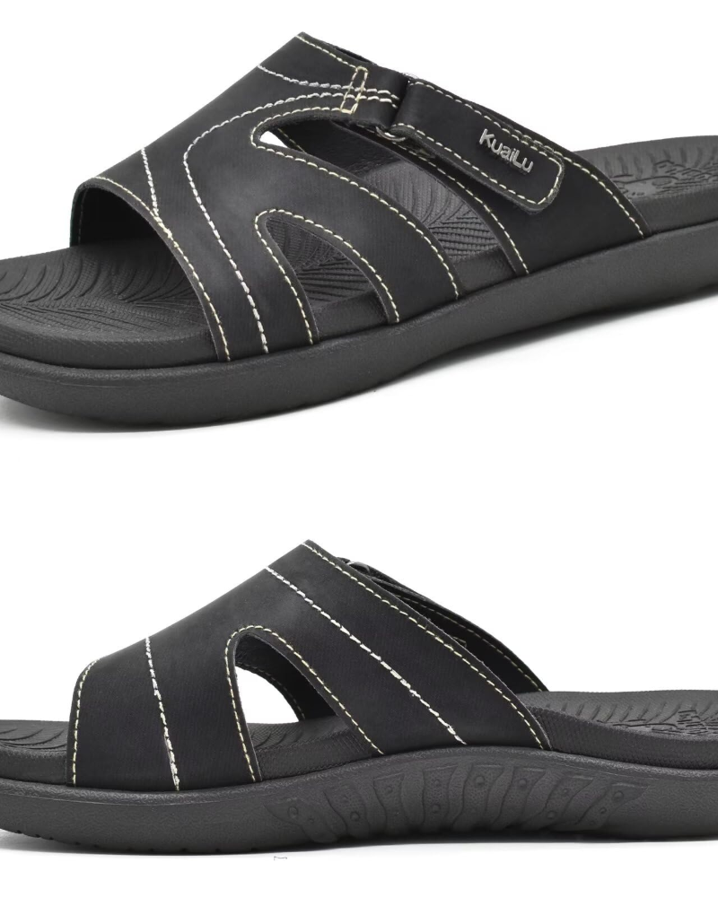 Olivia Women's Comfort Sandals – Adjustable Arch Support Summer Slide Sandals