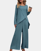 Charlotte Women's Lounge Set – Elegant Two-Piece Outfit, Comfortable Matching Co-Ord Set