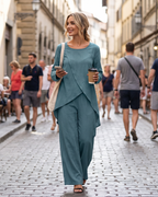 Charlotte Women's Lounge Set – Elegant Two-Piece Outfit, Comfortable Matching Co-Ord Set