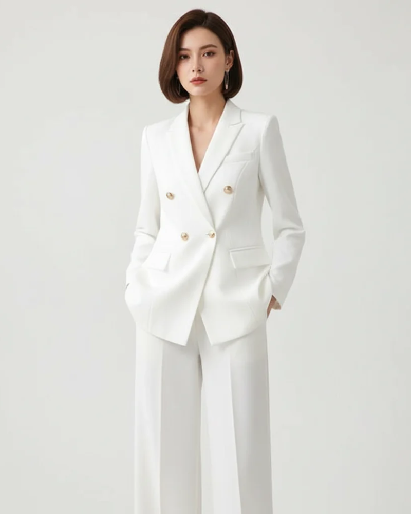 Winona Women's Blazer & Trouser Suit – Tailored Two-Piece Smart Casual Set
