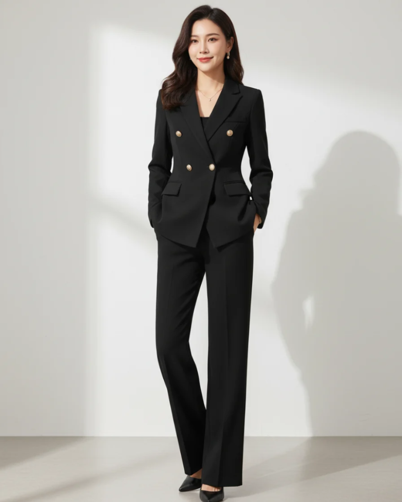 Winona Women's Blazer & Trouser Suit – Tailored Two-Piece Smart Casual Set