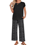 Grace Women's Two-Piece Set – Casual Lounge & Travel Matching Summer Outfit