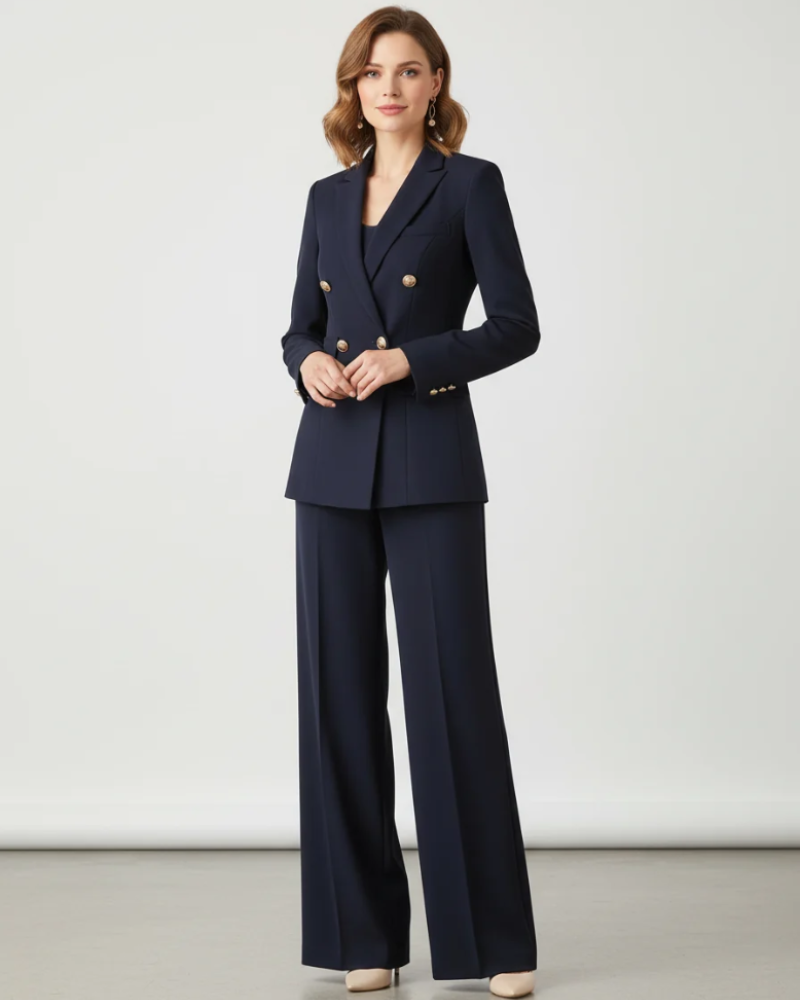 Winona Women's Blazer & Trouser Suit – Tailored Two-Piece Smart Casual Set