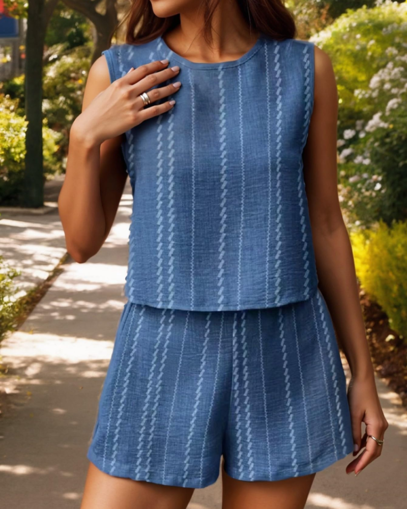 Olivia Women's Two-Piece Summer Set – Casual Beach & Vacation Outfit Lightweight Fit