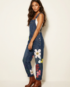 Bryony Women's Floral Dungaree Jumpsuit – Relaxed Fit Boho Summer Overalls